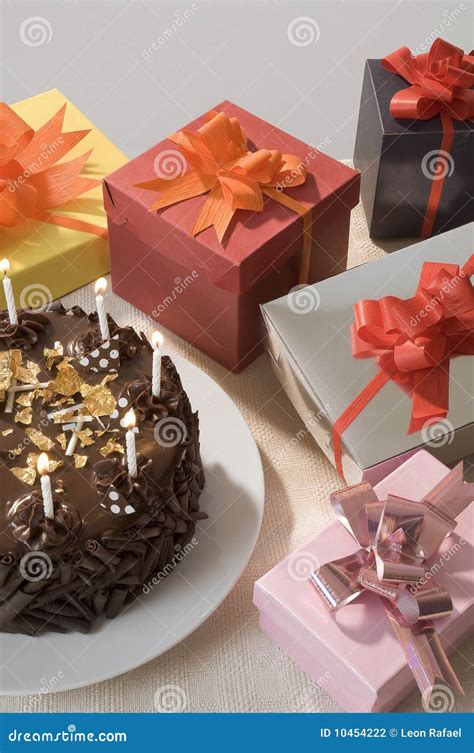 Ts With Birthday Cake Stock Photo Image Of Ribbon 10454222