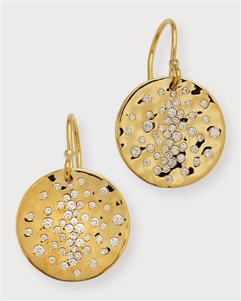 Ippolita 18k Stardust Burst Disc Earrings In 18k Gold In Metallic Lyst
