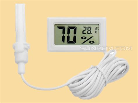 Digital Thermometer Temperature Sensor And Humidity Meter With Probe