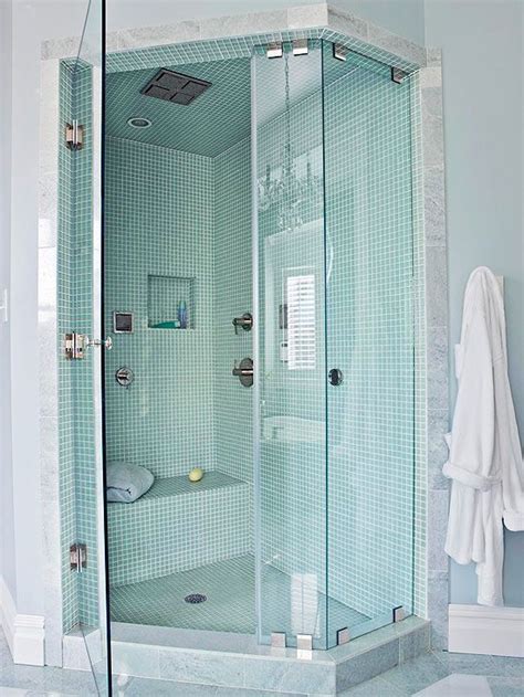 40 Blue Glass Bathroom Tile Ideas And Pictures