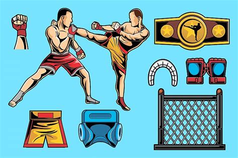 Mixed Martial Arts Vector Pack 43734 Illustrations