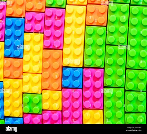 The Lego Blocks Toy Multi Color Background Stock Photo Alamy