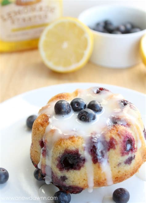 So i've needed a sweet way to brighten up dessert, and this easy lemon bundt cake recipe does just that. Lemon Blueberry Mini Bundt Cakes