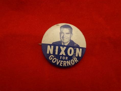 Vintage Political Pin Nixon For Governor Scarce Republican Party Gop