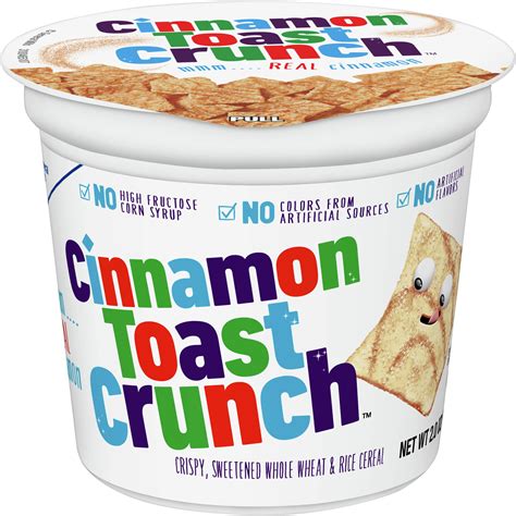 Cinnamon Toast Crunch Sweet Whole Wheat Cereal Cup 2oz