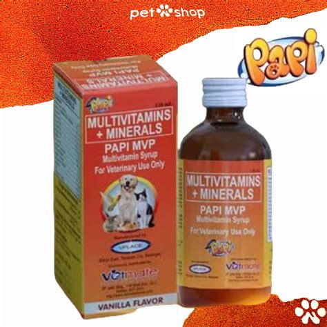 Papi Mvp Papi Multivitamins Fortified With Vit D3 120ml Shopee