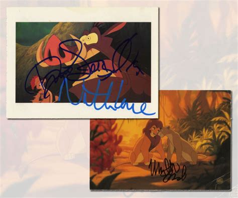 Lion King Postcards Signed By Matthew Broderick Nathan Lane And Ernie