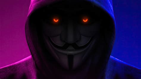 1920x1080 Resolution Anonymous With Orange Eyes 1080p Laptop Full Hd Wallpaper Wallpapers Den