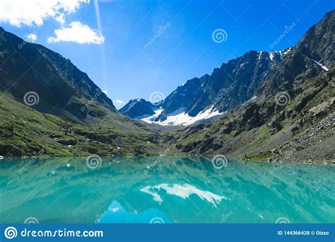 Turquoise Picturesque Kuyguk Lake Altai Mountains Siberia Russia