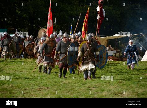 The Re Enactment Of The 1066 Battle Of Hastings At Battle Abbey In East