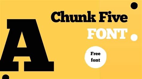 Chunkfive Font Free Fonts Vault