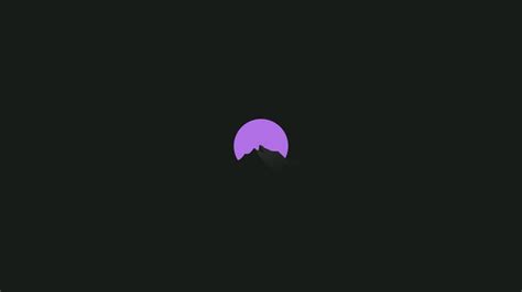 Minimalistic Purple Mountain 2560x1440 Dark Purple Wallpaper Dark