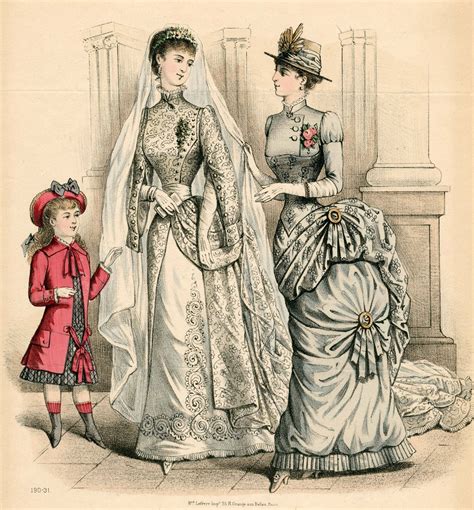 Circa 1883 Fashion Illustration Vintage Fashion Plates Victorian