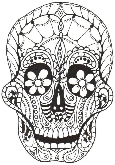 Download or print this amazing coloring page: Day of the Dead Skulls Coloring Pages | Dia de Los Muertos ...