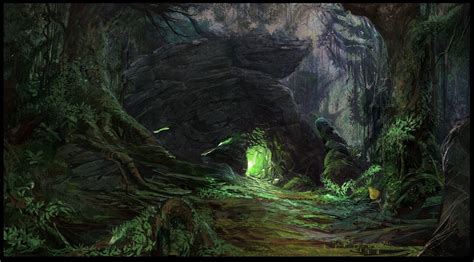 The Wildherz Caves Drakensang Fantasy Landscape Cave Photography
