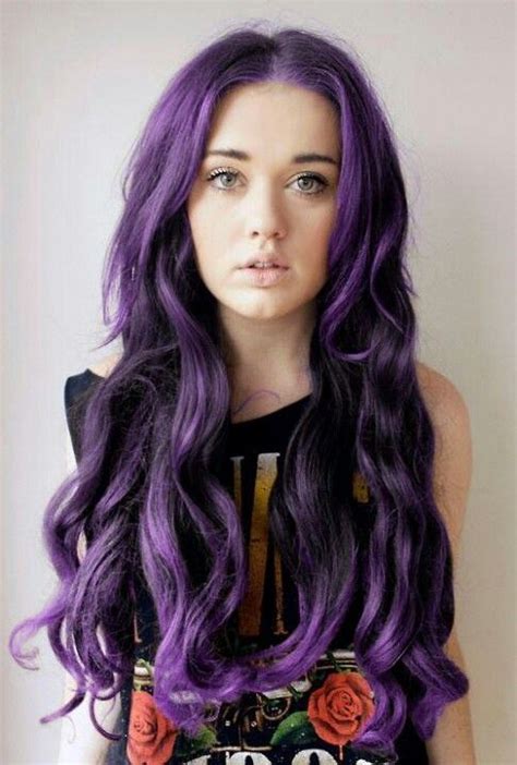 Violet Dark Purple Hair Color Color Your Hair Dye My Hair Purple Wig