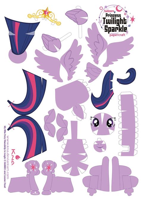 Papercraft My Little Pony Paper Ponies By Kna On Deviantart Printable