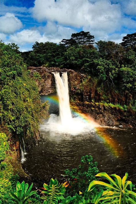 Rainbow Falls Hilo Hawaii Big Island Hawaii Rainbow Falls Hawaii