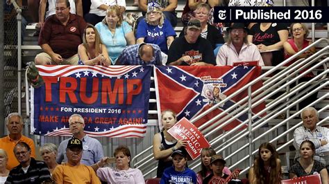 as trump rises so do some hands waving confederate battle flags the new york times