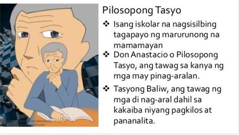 ipaliwanag ang tawag o taguri ng mga tao sa san diego kay pilosopo tasyo brainly ph