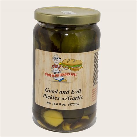 Dandm Good And Evil Pickles With Garlic F Deli And Meat Store Of The North