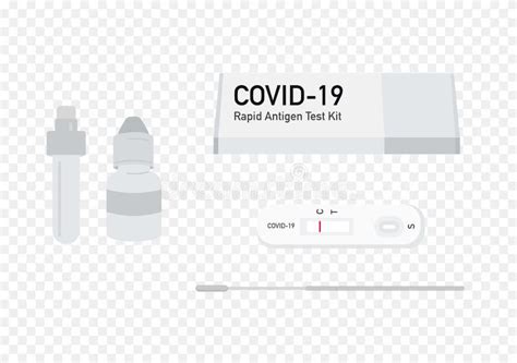Undetected Covid 19 Rapid Antigen Test Kit Vector Set Isolated On