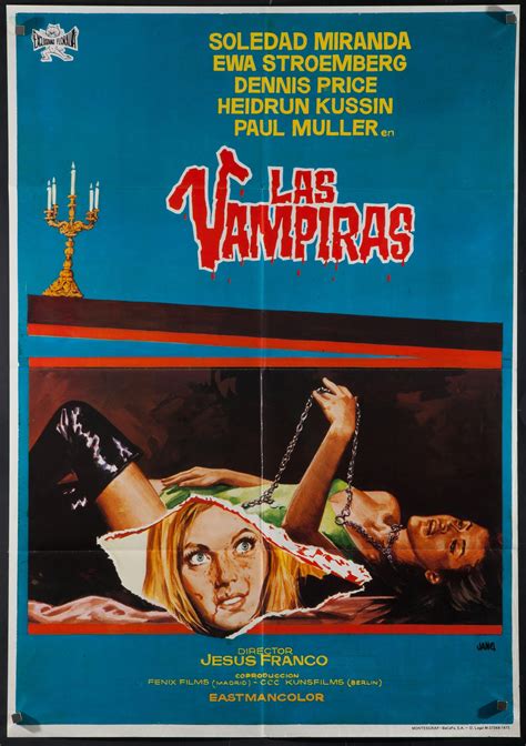 vampyros lesbos vintage spanish movie poster