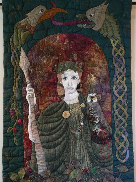 Queen Maeve Of Connacht Painted Applique Quilt