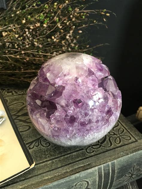 Amethyst Crystal Ball Amethyst Geode Crystal Sphere Big Crystal