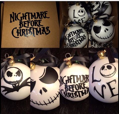 Nightmare Before Christmas Themed Ornament Set Etsy Nightmare