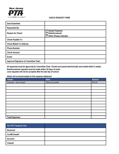 Free Check Request Forms Word Excel Pdf Templatelab