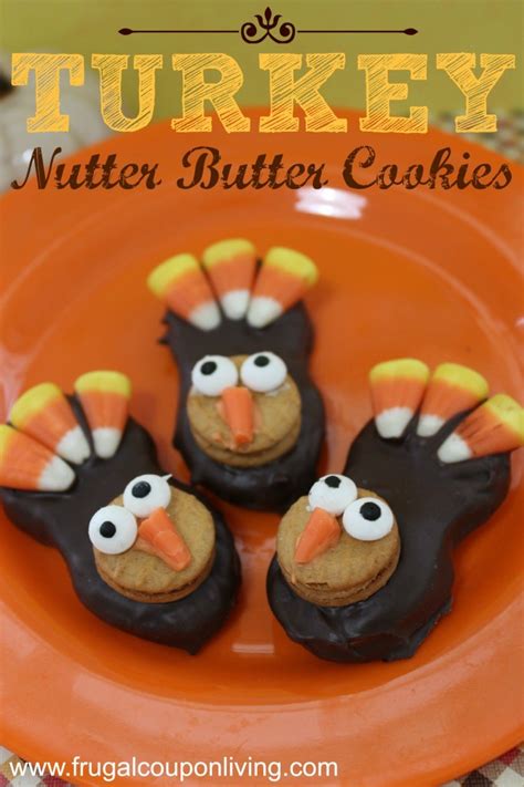 Turkey Nutter Butter Cookies Tutorial Thanksgiving Food Craft