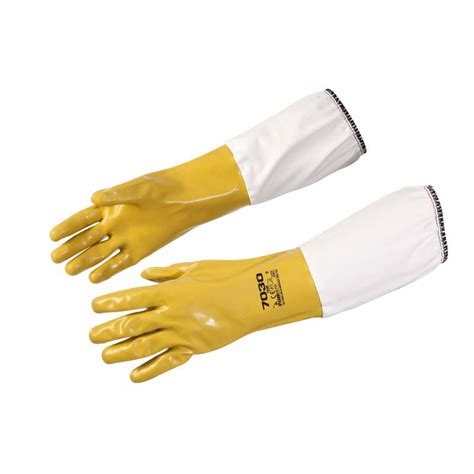 Yellow Nitrile Gloves Beekeeping Gloves