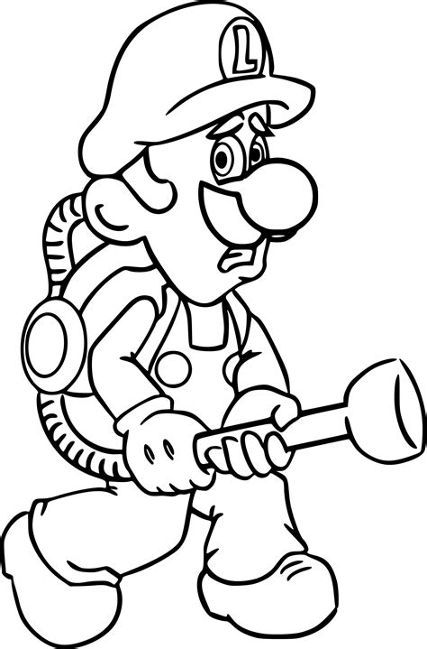Coloriage Luigi hotelhetgetij