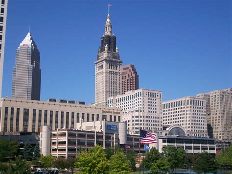 Buildings And Towers In Cleveland Ohio Image Free Stock Photo