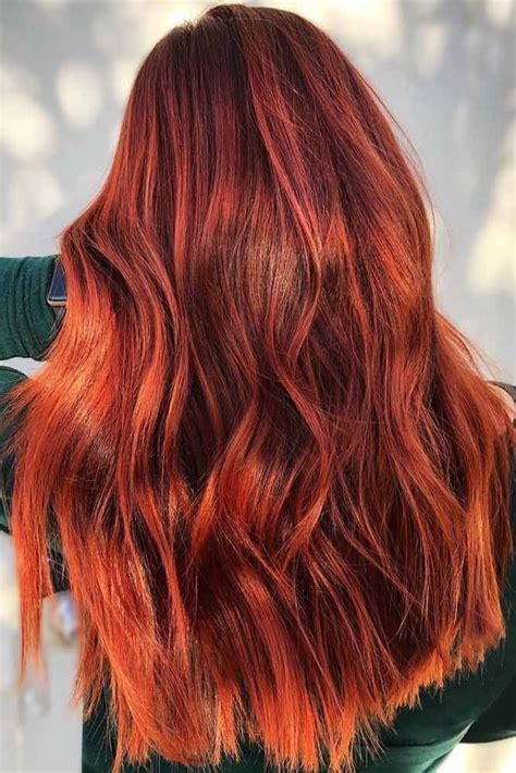 Hair Color 2017 2018 Fiery Auburn Balayage Redhair Balayage ️ An