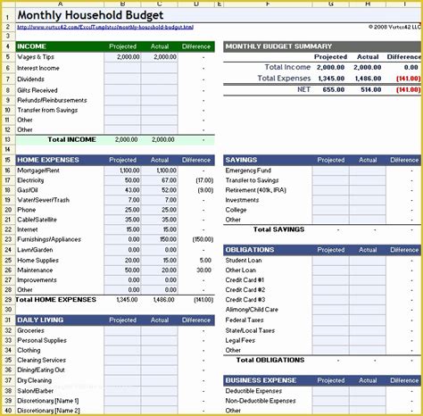 Yearly Budget Planner Template Free Of Household Bud Worksheet For