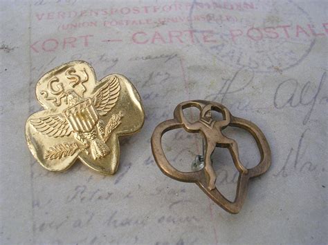 Vintage Brownie And Girl Scout Pins