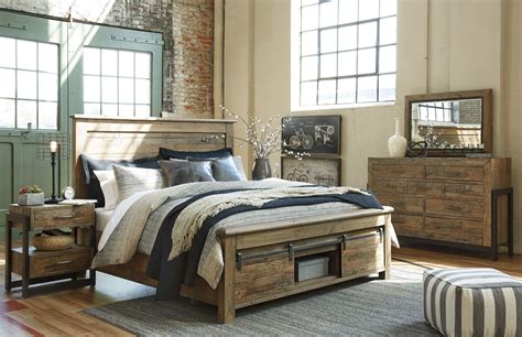 Remember, badcock also provides mattresses and box springs to quickly complete your bedroom upgrade. Sommerford Brown Storage Panel Bedroom Set from Ashley ...