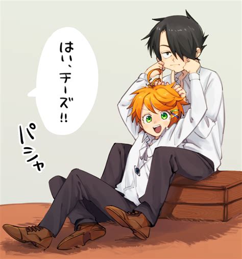 Emma And Ray Yakusoku No Neverland Drawn By Daidaiika Danbooru