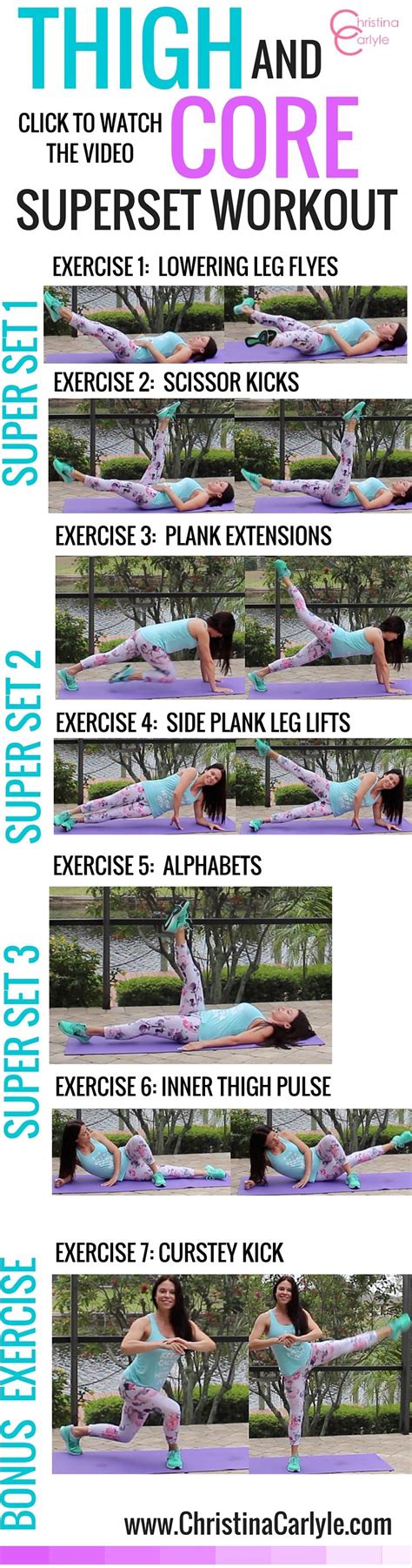 Thigh Workout For Women Christina Carlyle