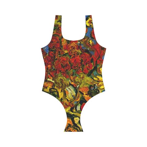 Van Gogh Mulberry Tree Vest One Piece Swimsuit Model S04 Id D618184