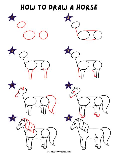 How To Draw A Horse Easy Step By Step Fkakidstv