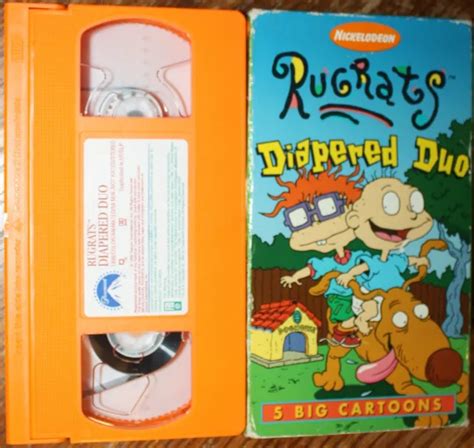RUGRATS DIAPERED DUO Vhs Tommy Chuckie Angelica VG Cond Rare 5
