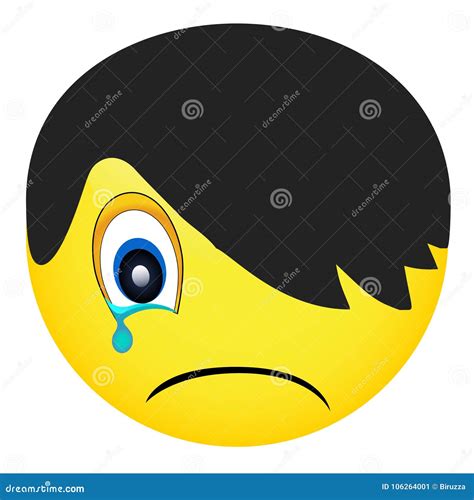 Emoji Isolated On White Background Smiley Face Emo Person Vector