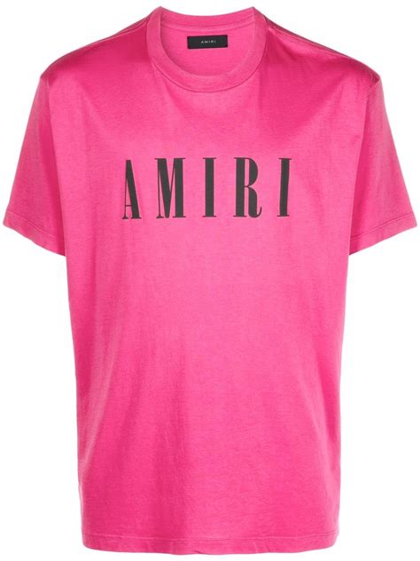 Amiri Logo Print Cotton T Shirt Farfetch