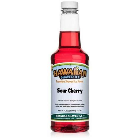 Hawaiian Shaved Ice Sour Cherry Snow Cone Syrup 16 Fluid Ounce For Sale Online Ebay