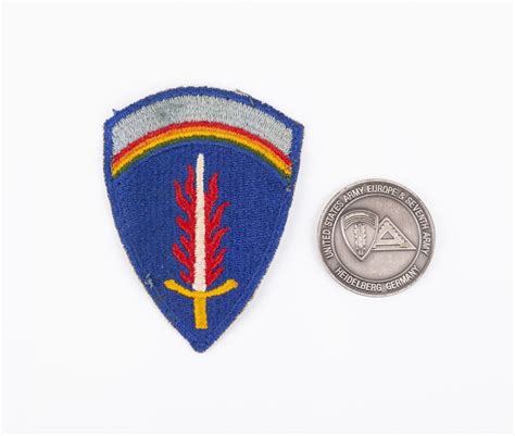 Us 7th Army Training Command Patch And Challenge Coin M1 Militaria