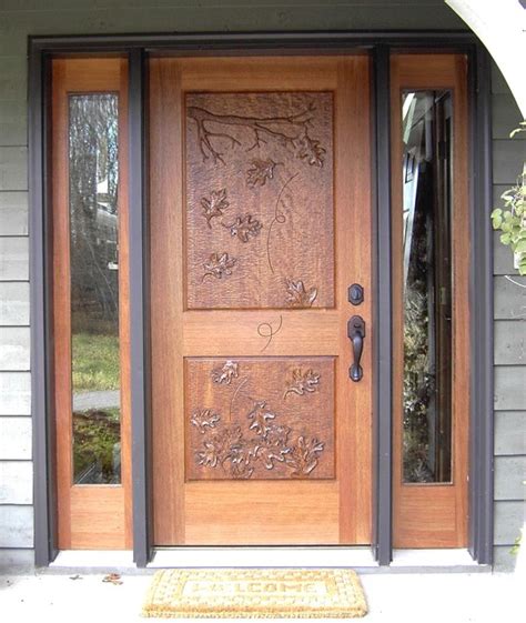 Call us now to receive free our exterior contractors in minneapolis, mn specialize in vinyl siding, roofing, door, window. Mahogany Entrance with Hand Carved Door - Traditional ...