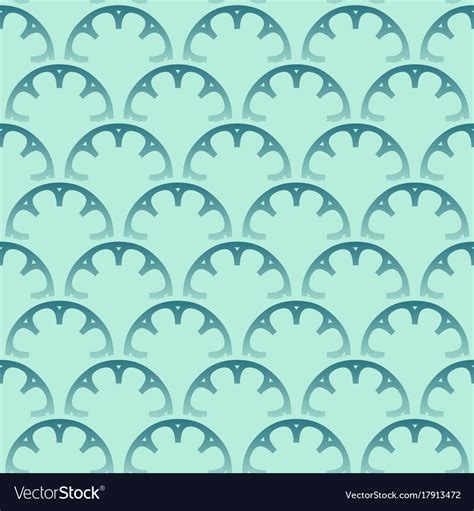 Seamless Turquoise Pattern Design Royalty Free Vector Image